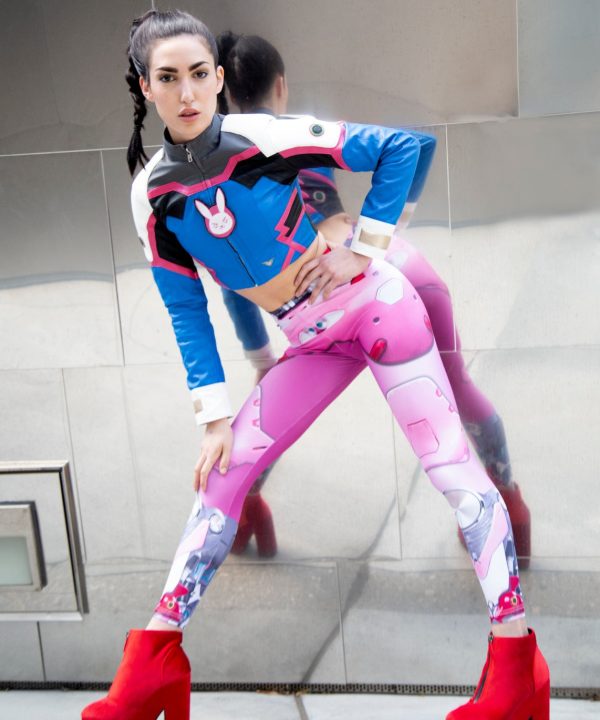 Womens Overwatch Pink DVa Meka Leggings