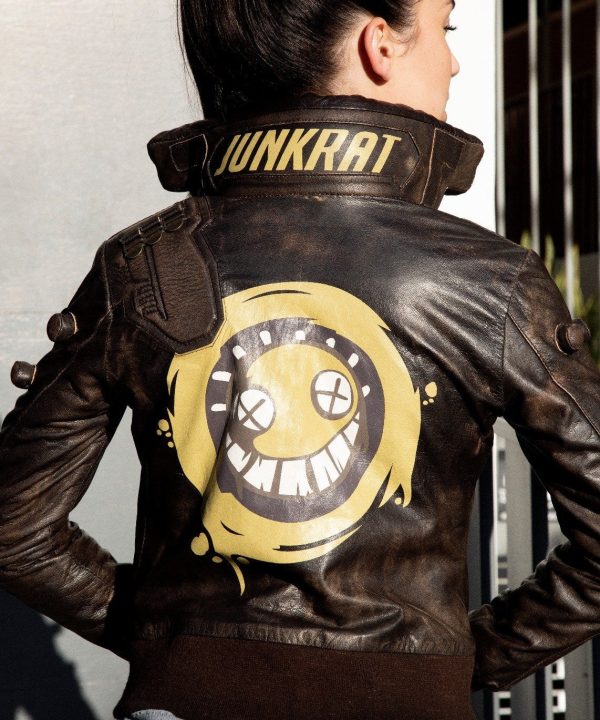 Overwatch Womens Junkrat Leather Jacket