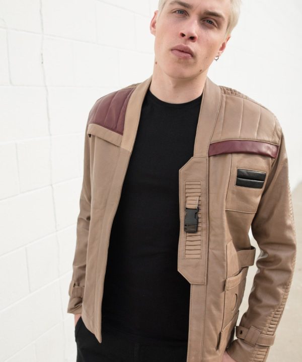 Mens Star Wars Rebel Alliance Poe Dameron Leather Jacket