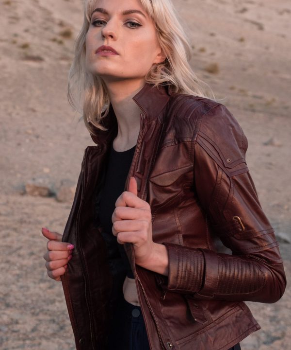 Womens Marvel Guardians of the galaxy star lord Leather Jacket