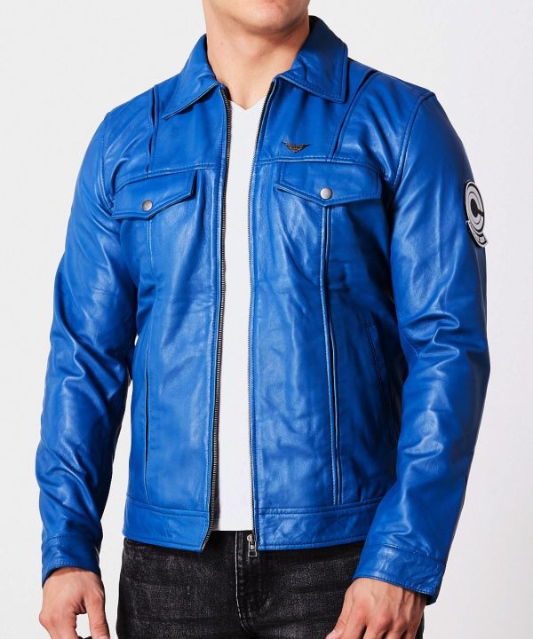 Mens Dragon Ball Z Future Trunks Leather Jacket