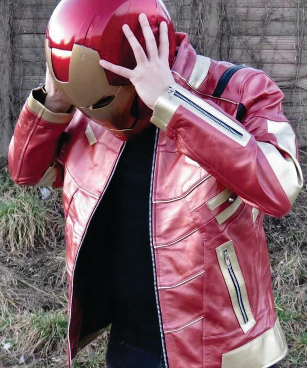 iron man Mark L Armor leather jacket