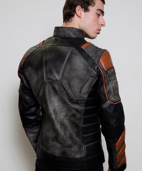 deathstroke knights and dragon armor leather jacket