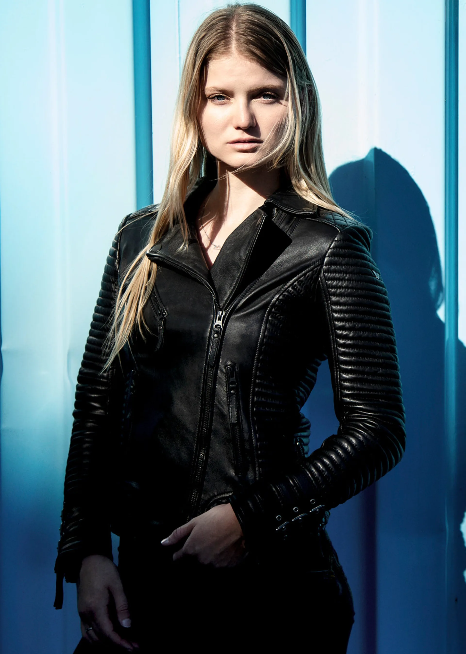 black vegan leather moto jacket for womens