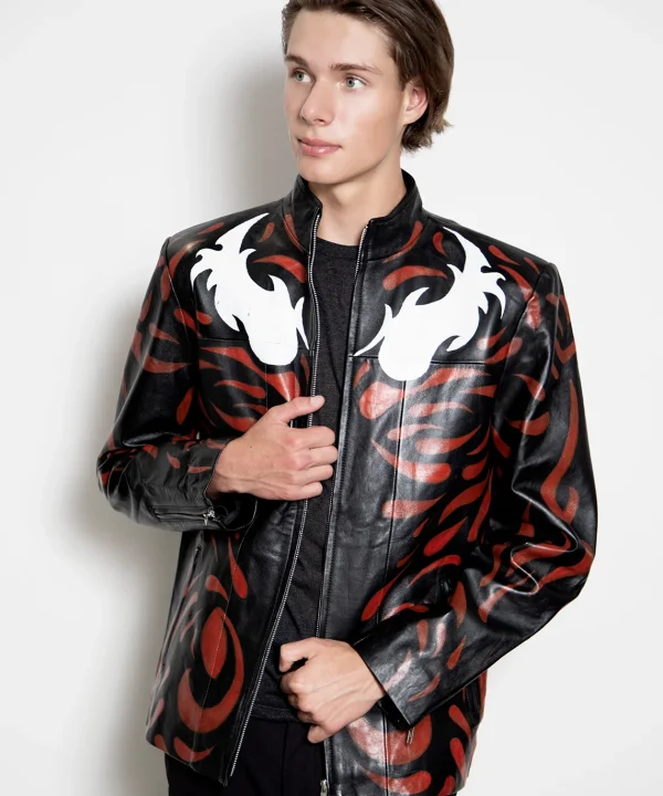 maximum carnage vs spiderman real leather jacket woody harrelson