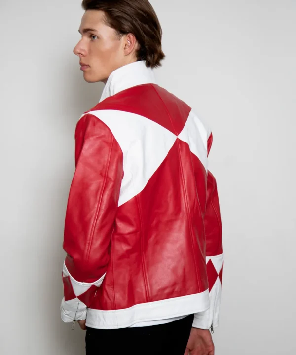 Jason Lee Scott red power ranger leather jacket