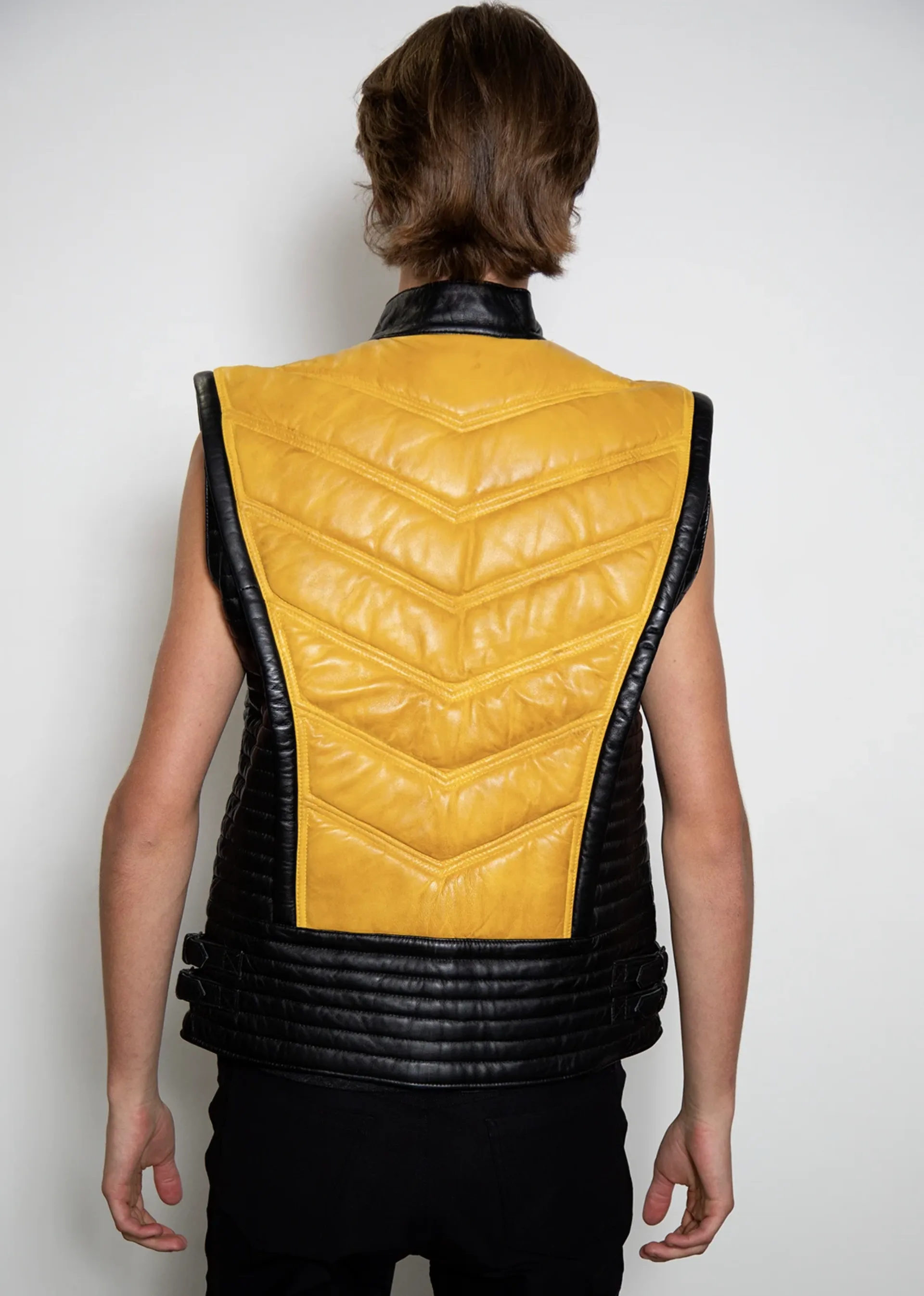 scorpion biker genuine leather jacket mortal kombat video game