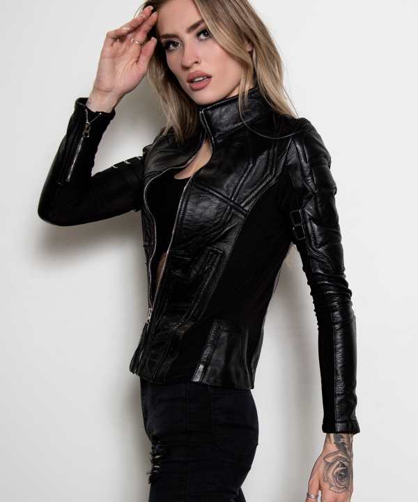 black widow avengers halloween leather costume 