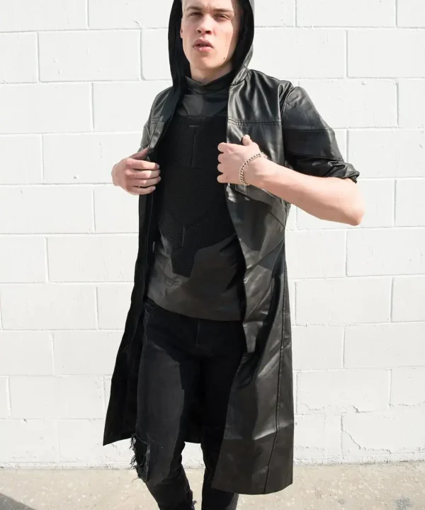 Mens Overwatch Reaper Leather Coat with Vest