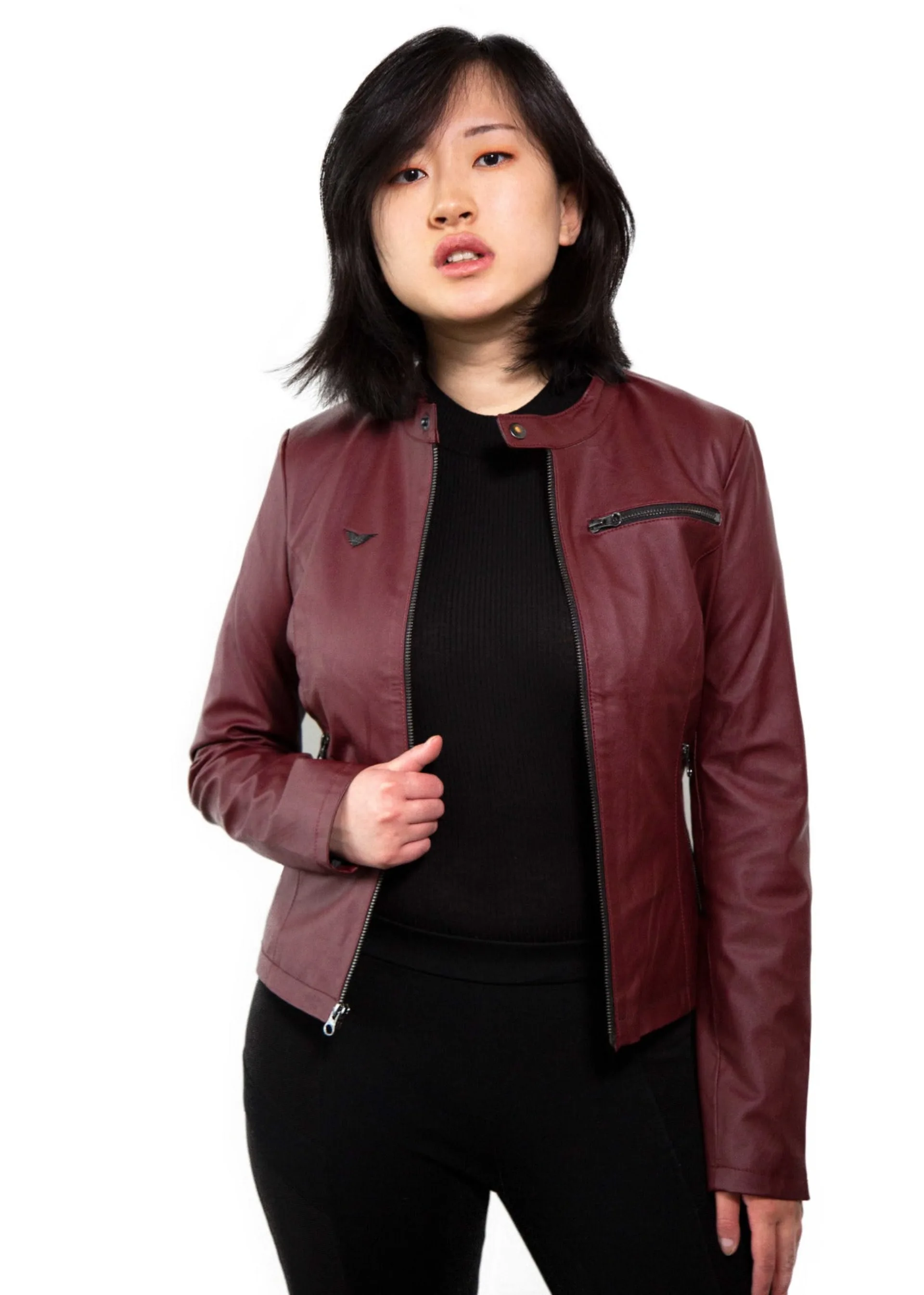 Claire Redfield Resident Evil Red Vegan Leather Jacket