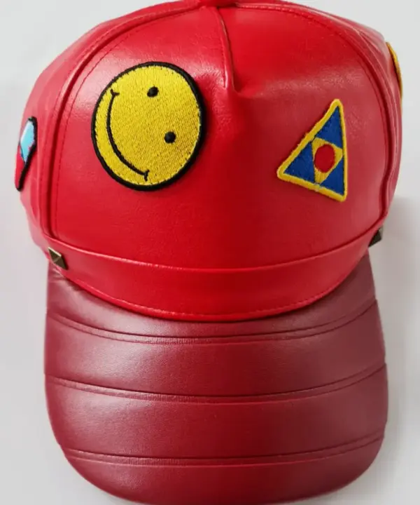 akira kaneda red biker hat