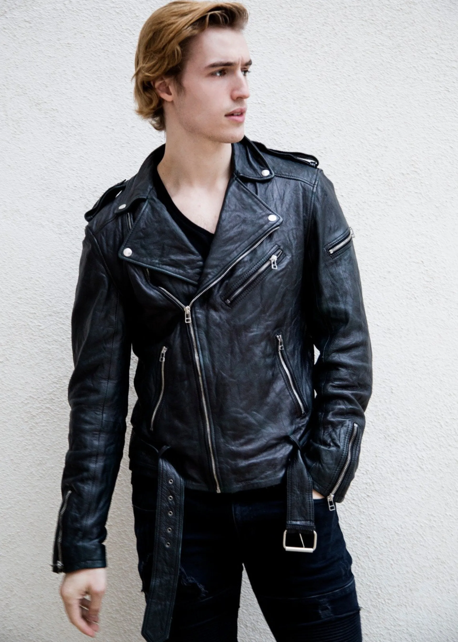 Trevor Stines Riverdale Southside Serpents Leather Jacket Official