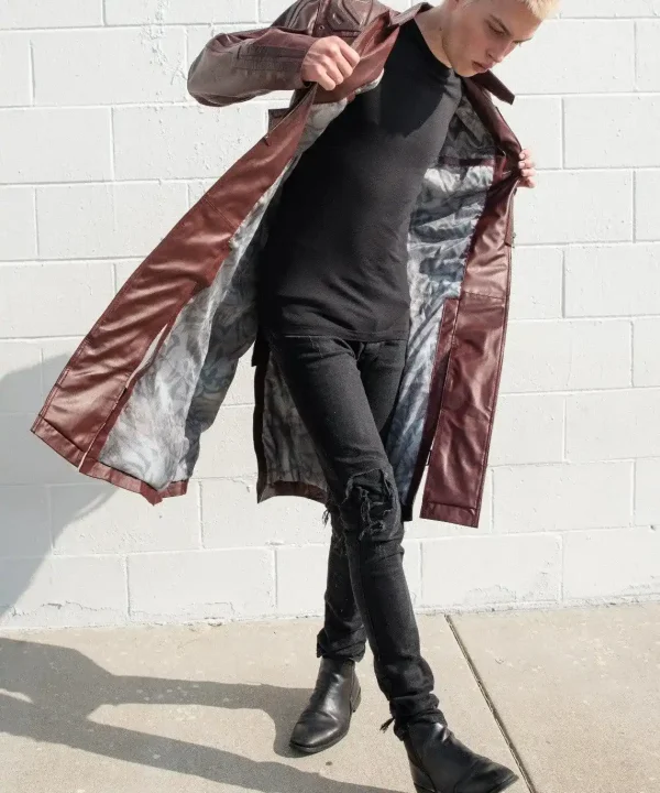 Guardians of Galaxy 2 Star Lord Coat Leather Jacket Trench
