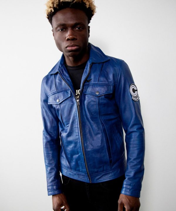 DBZ Future Trunks Leather Jacket Blue