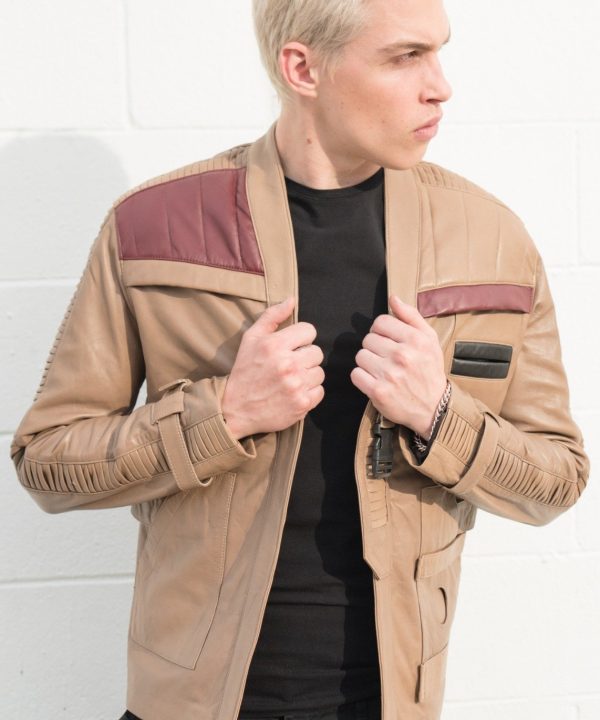 Mens Star Wars Rebel Alliance Poe Dameron Leather Jacket