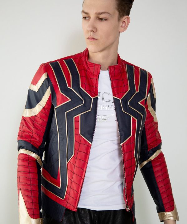 Mens Spider-Man Peter Parker Leather Jacket