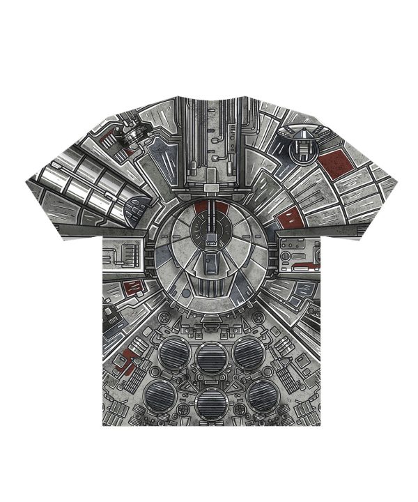 star wars streetwear millennium falcon all over graphic shirt