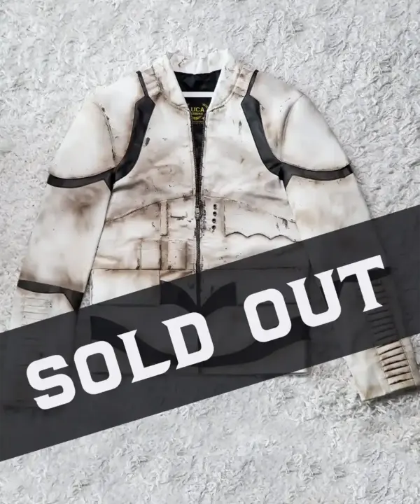 handpainted sand trooper star wars limited edition leather jacket