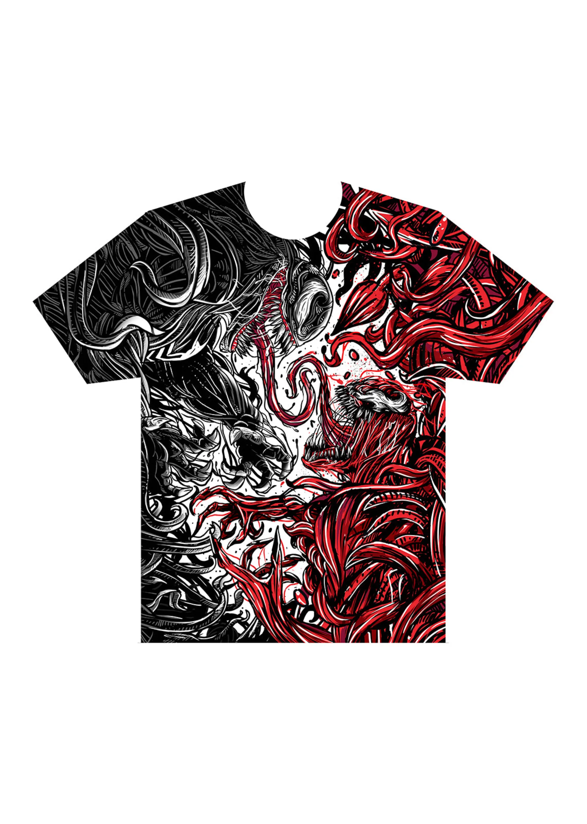 venom let there be carnage all over graphic t-shirt