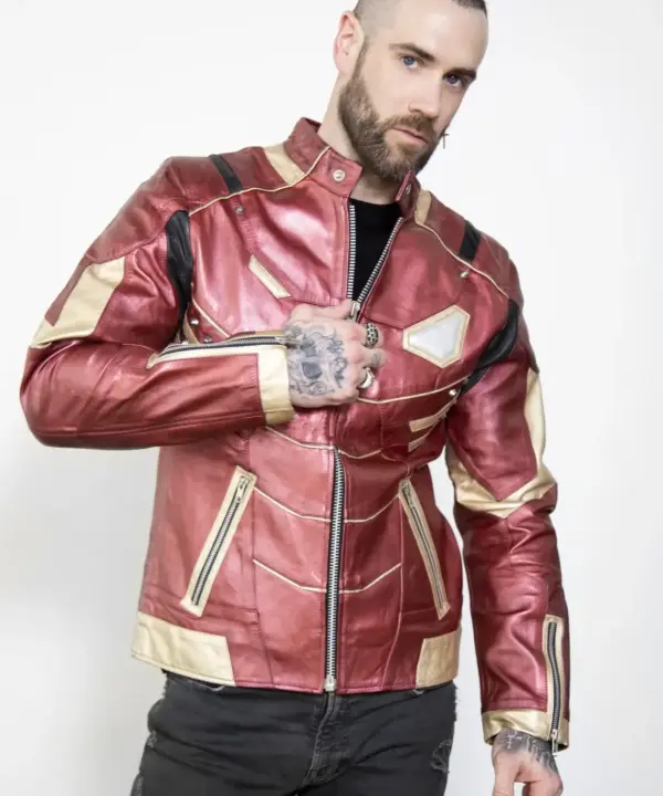 Iron Armor Platinum Red & Gold Jacket