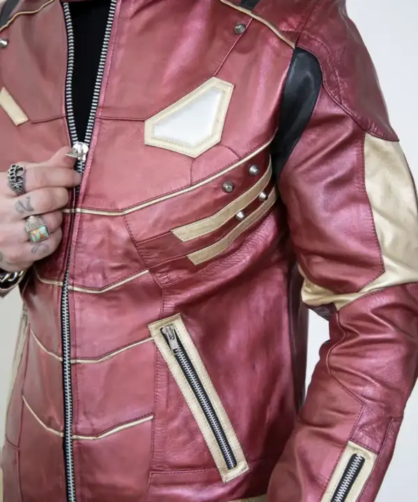 Mens Iron Armor Leather Jacket