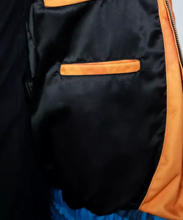 mens goku leather bomber jacket