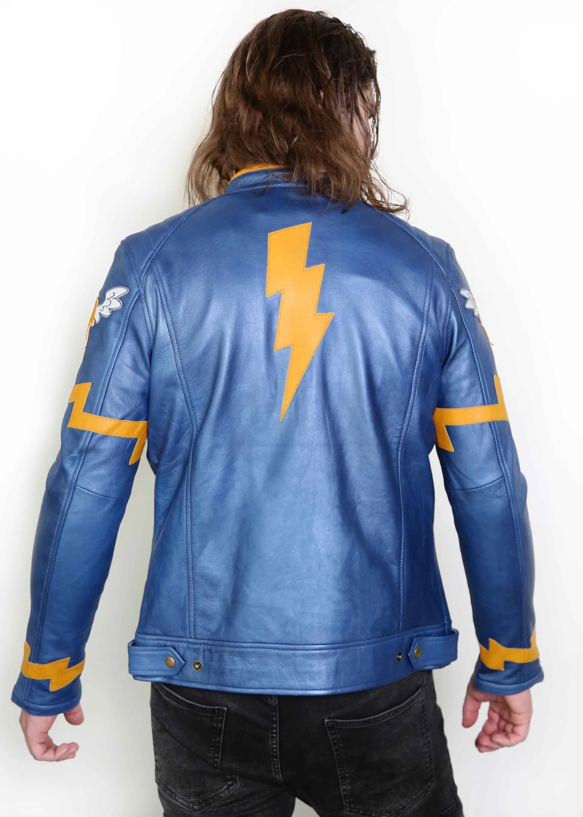 my little pony wonderbolts blue brony leather jacket