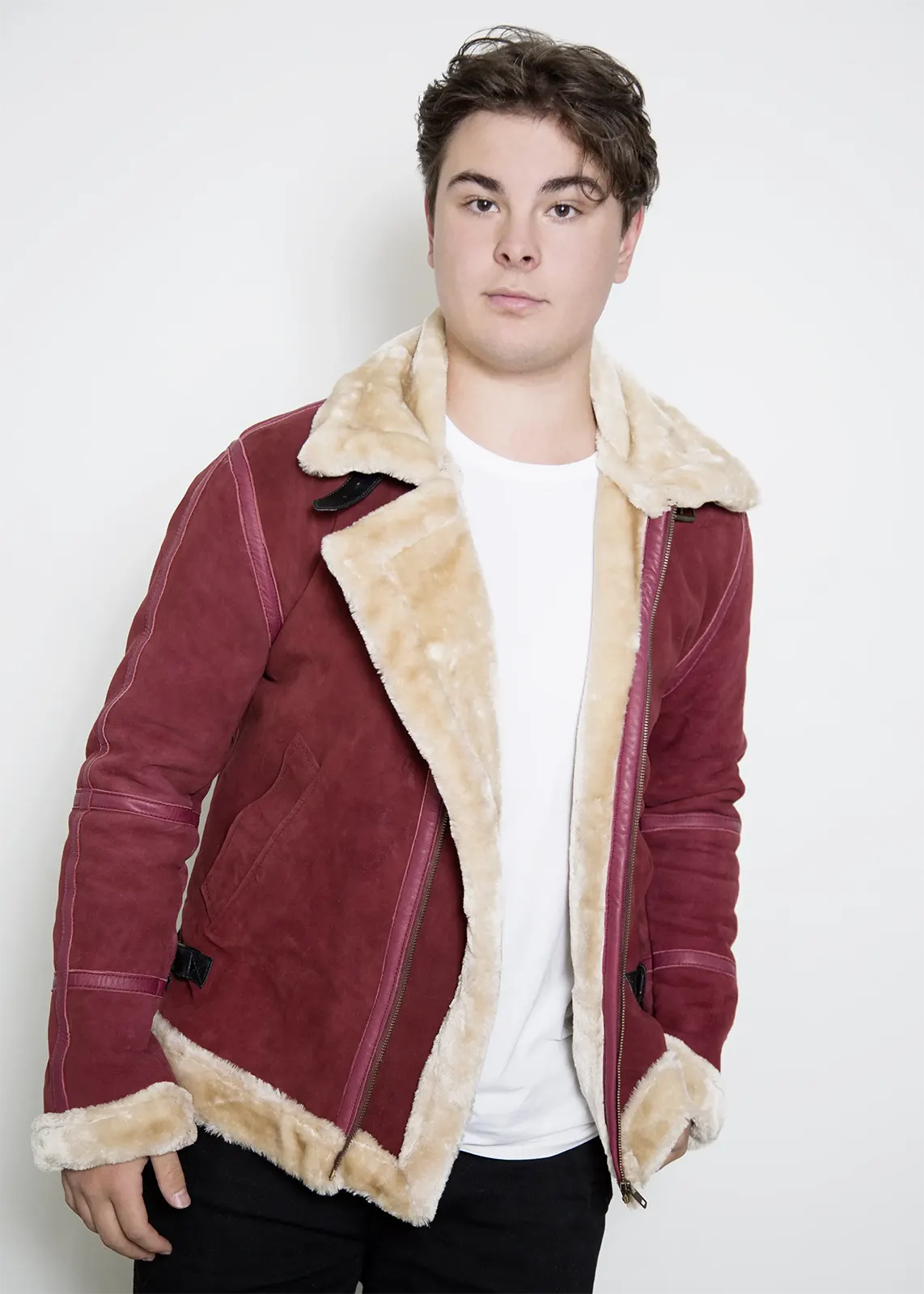 Santa Ryan Reynolds Leather Jacket