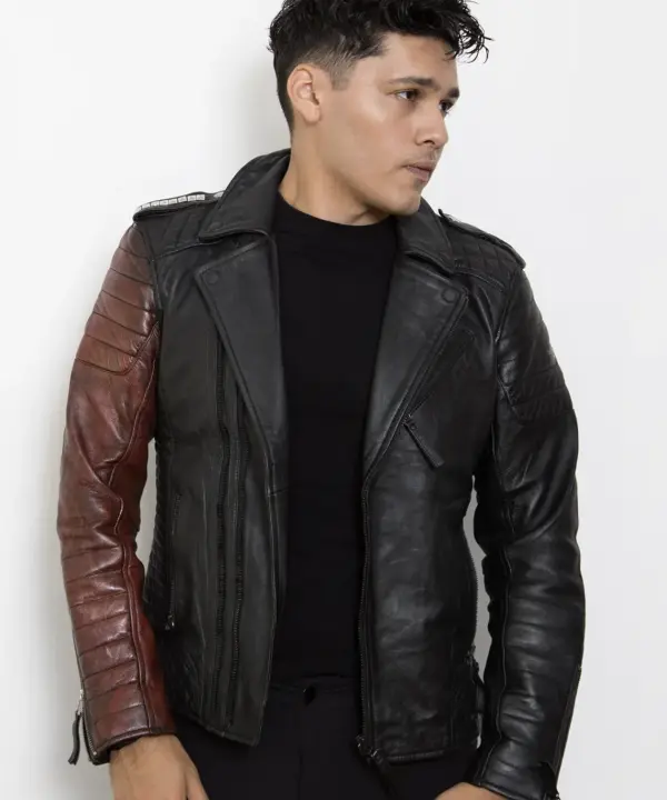 black leather jacket vintage