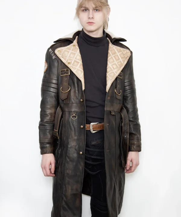 Fallout Elder Maxson Battle Coat Leather Trench