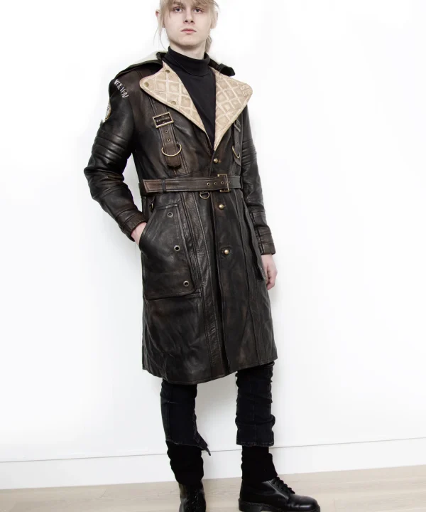 Fallout Elder Maxson Battle Coat Leather Trench