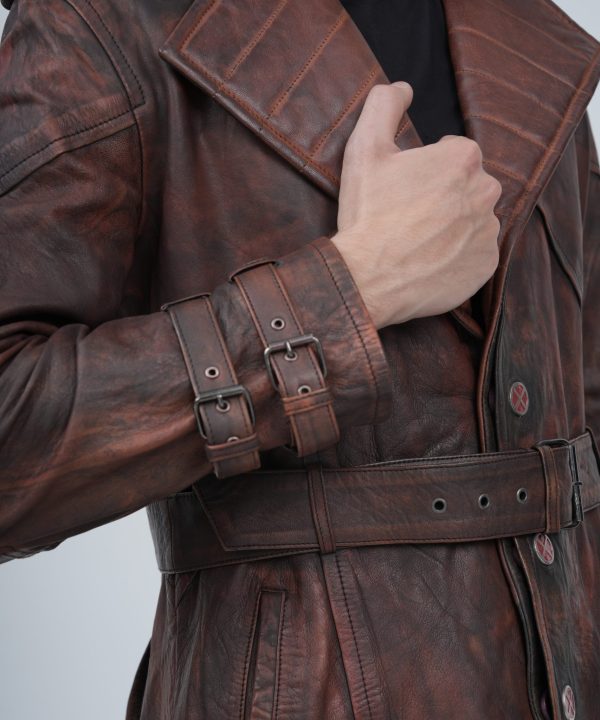 Gambit Leather Trench Coat