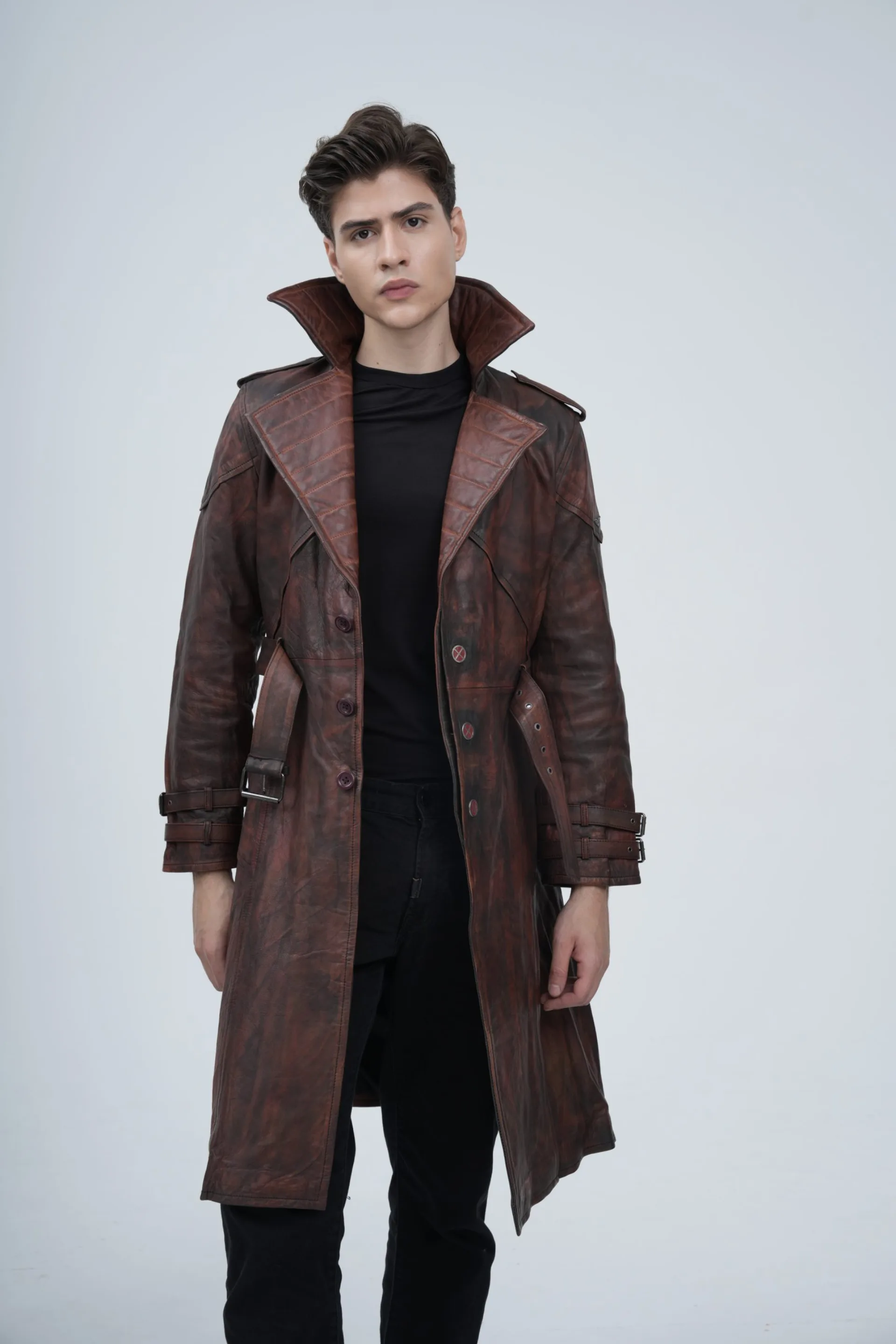 Gambit Leather Trench Coat