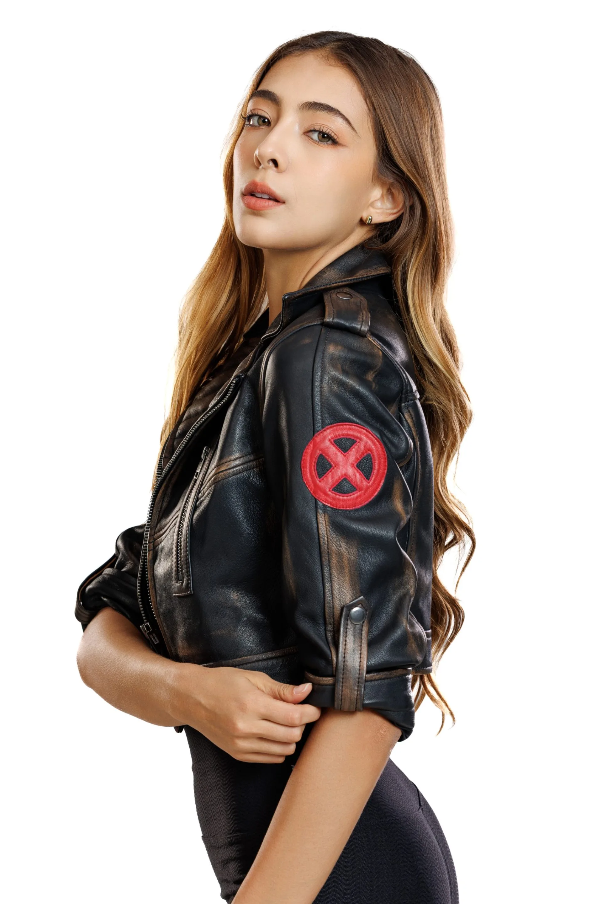 Rogue Cropped Weathered Leather Jacket