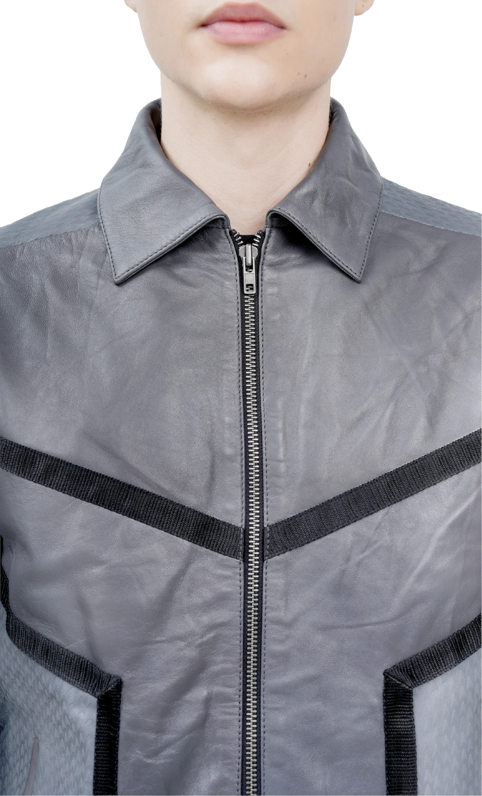 Strange New Worlds Grey Leather Jacket